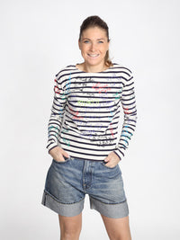 Long Sleeve - Gestreifter Pullover