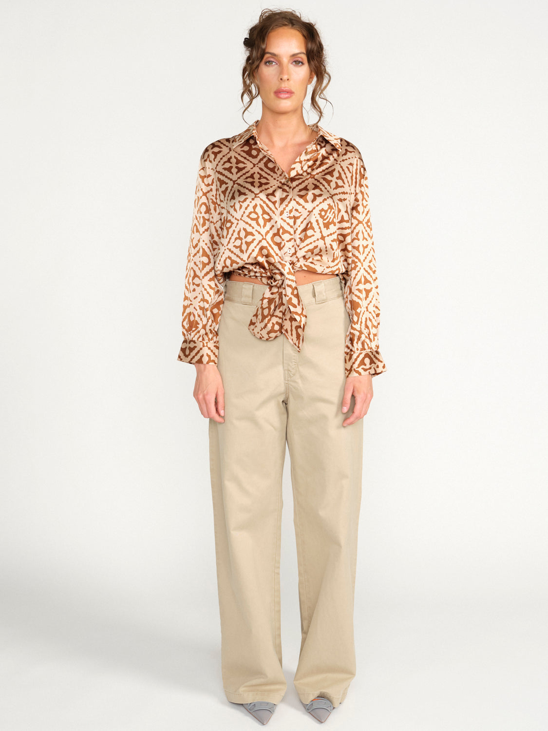 Casual Attraction Pants – High-Waisted Hose mit weitem Bein