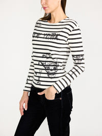 Patch Breton – Gestreiftes Long Sleeve