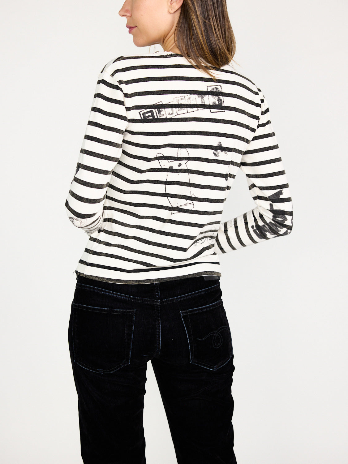 Patch Breton – Gestreiftes Long Sleeve