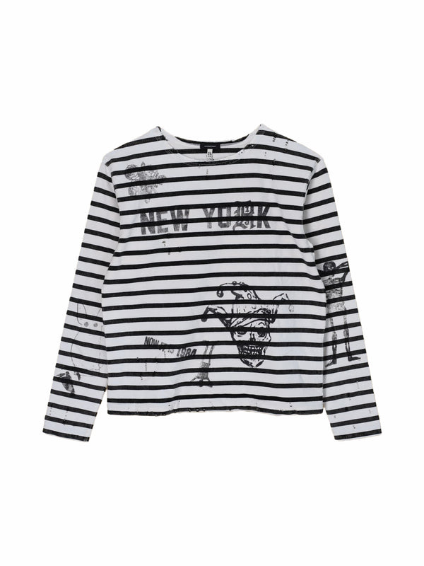 Patch Breton – Gestreiftes Long Sleeve