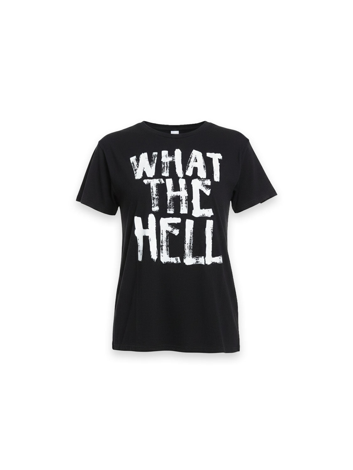 What The Hell – T-Shirt mit Schriftzug