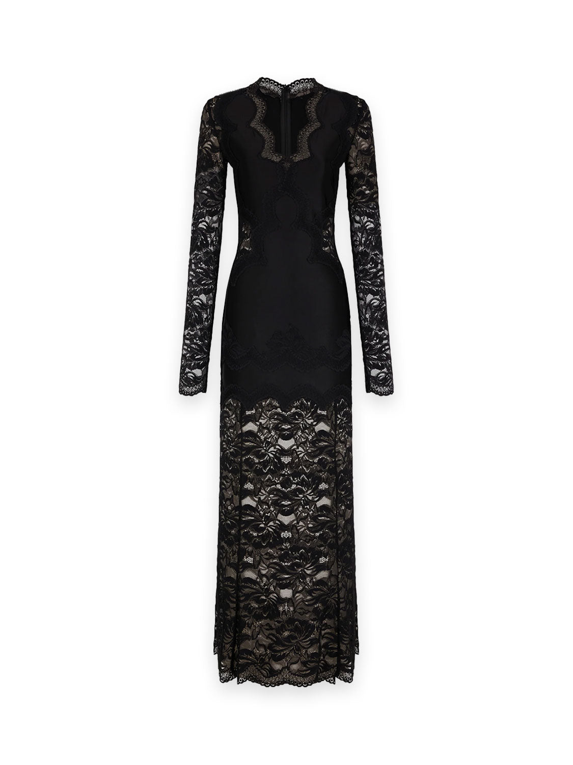 Robe - Langes Spitzenkleid