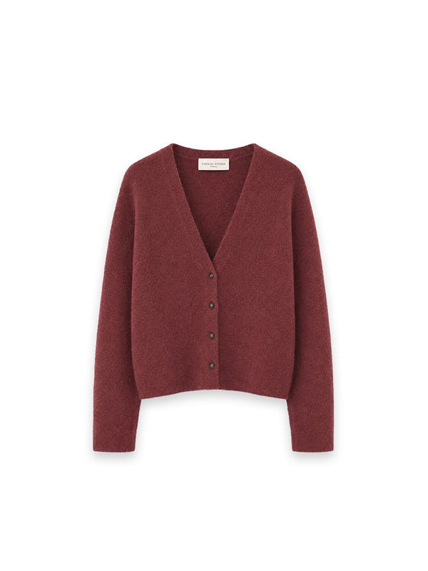 Strickjacke mit V-Ausschnitt