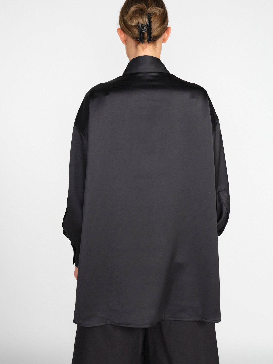 Oversized Satin-Hemd