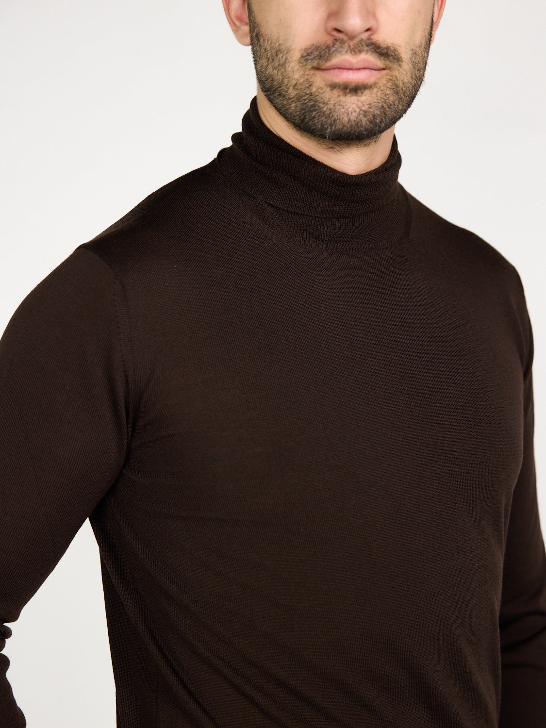 Rollkragen-Pullover aus Merinowolle  