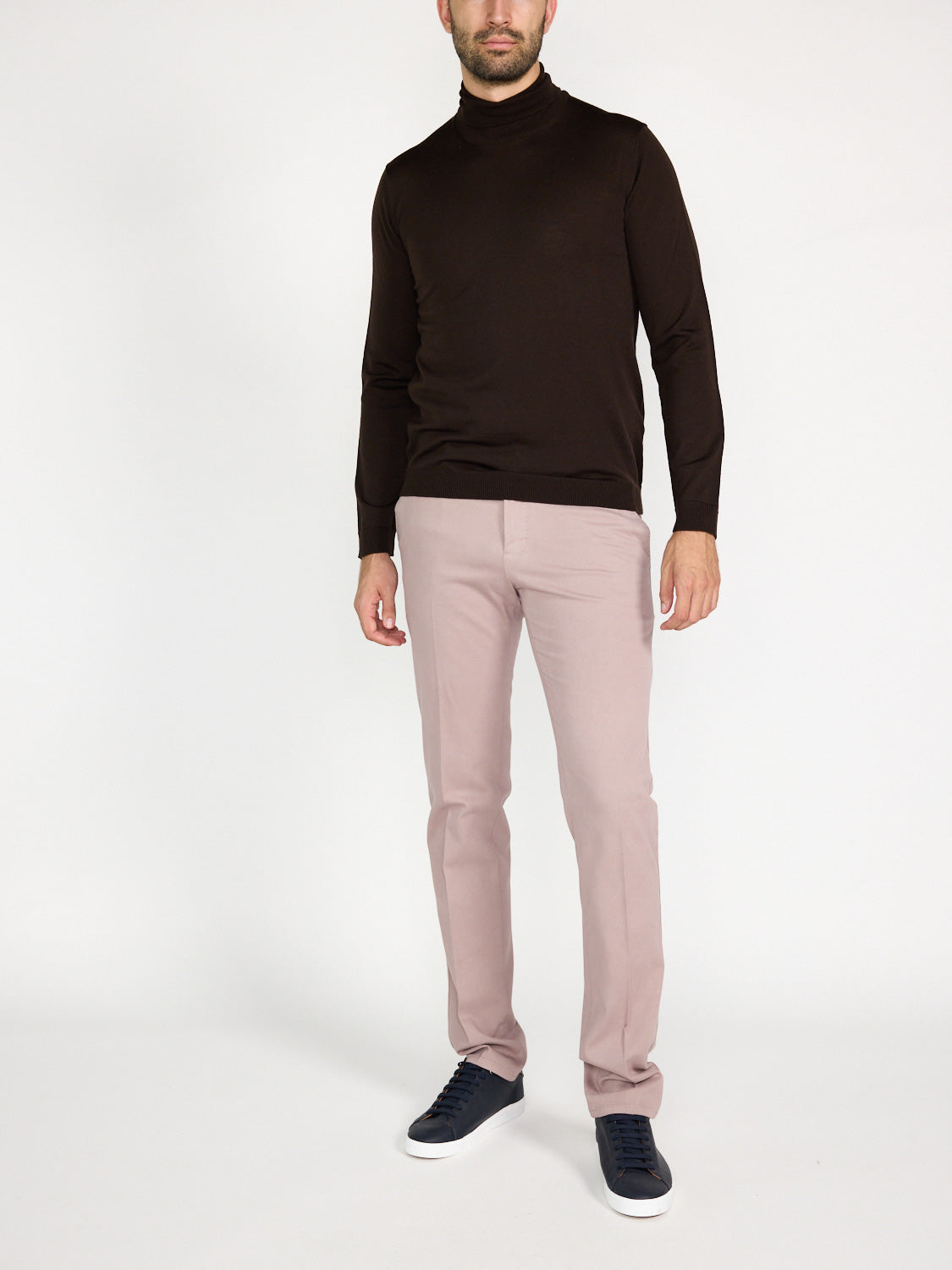 Rollkragen-Pullover aus Merinowolle  