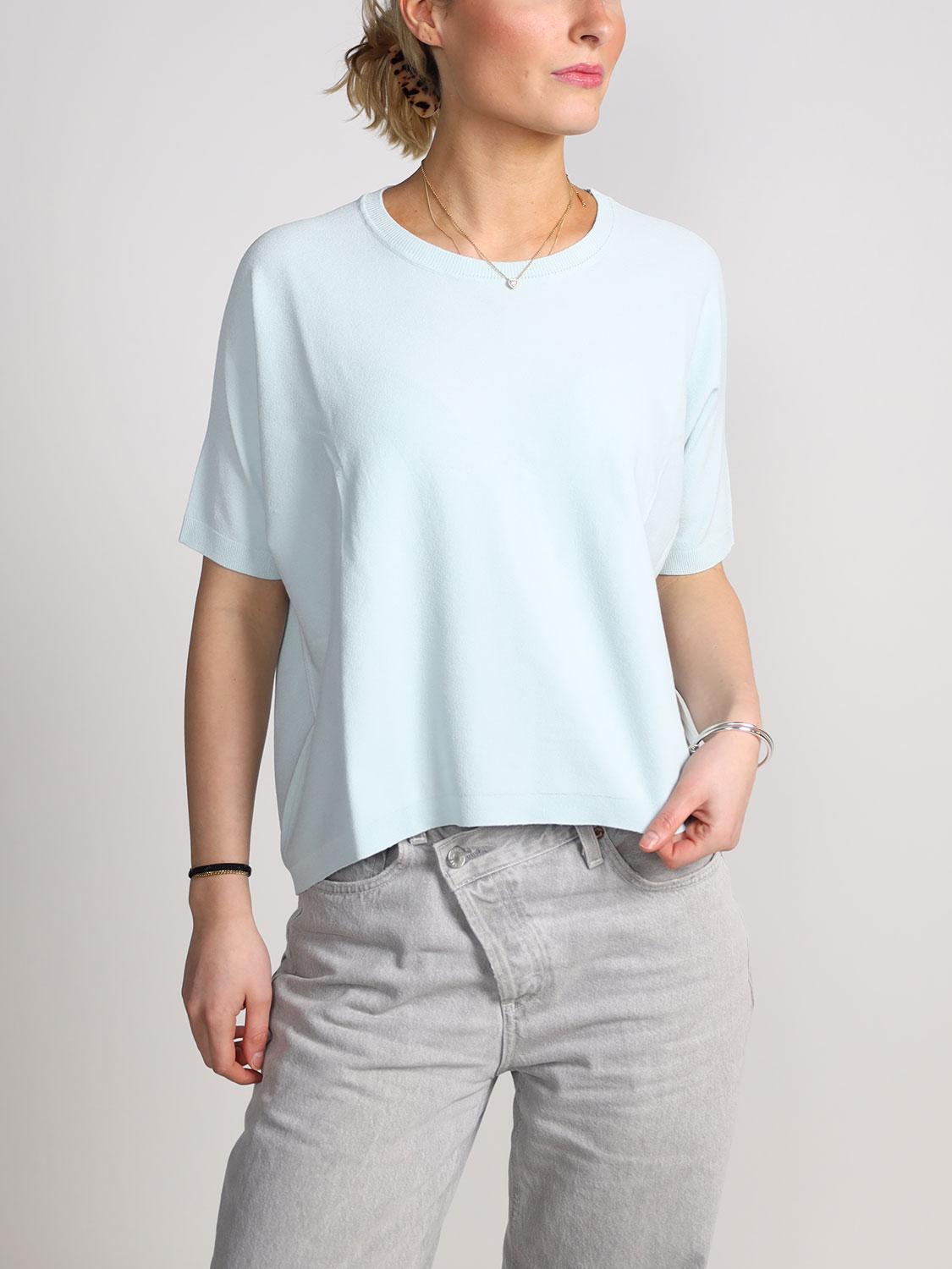 Girocollo Over – Pullover mit T-Shirt Ärmeln