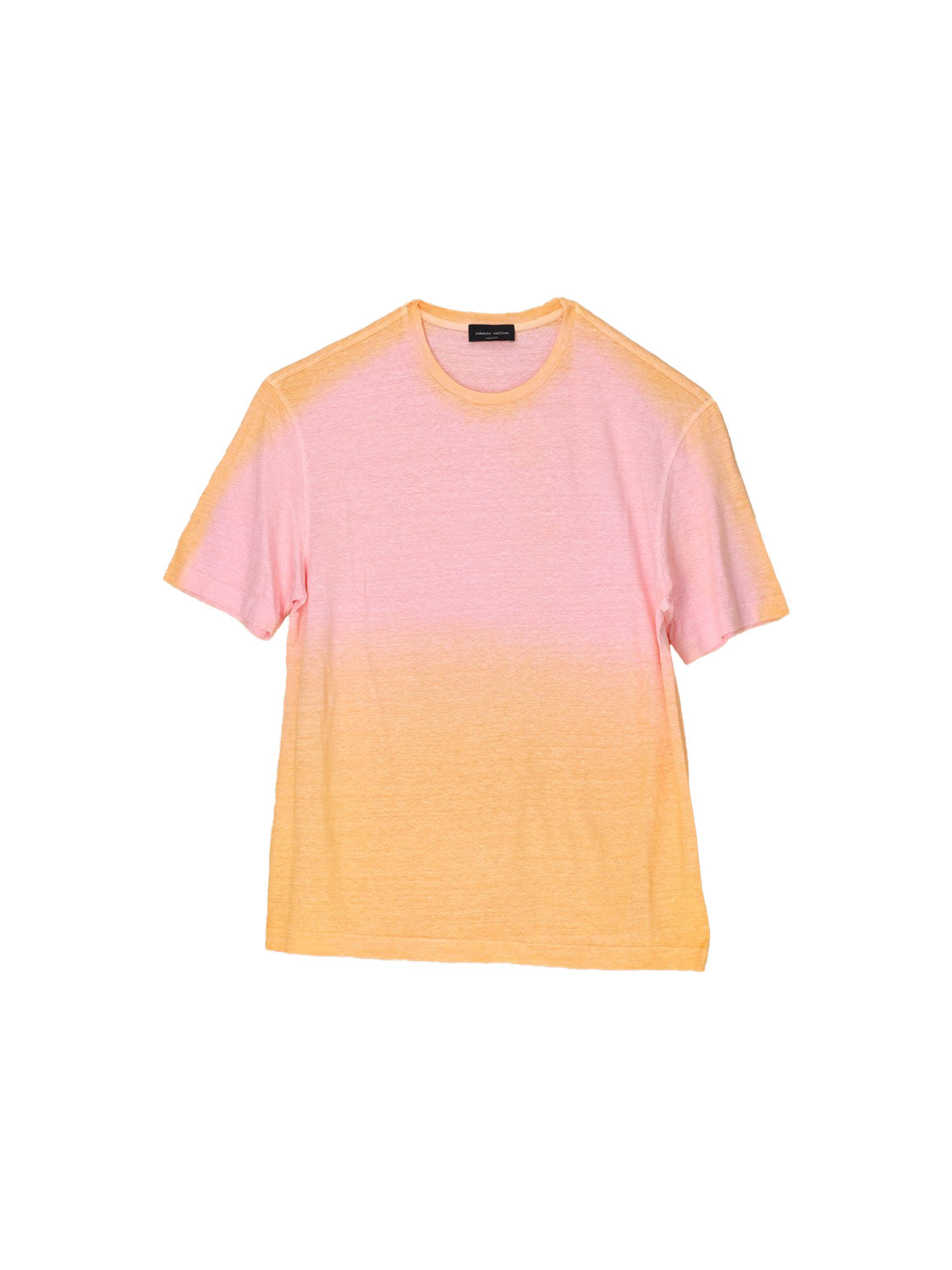 Handbehandeltes T-Shirt aus Lino-Flachs