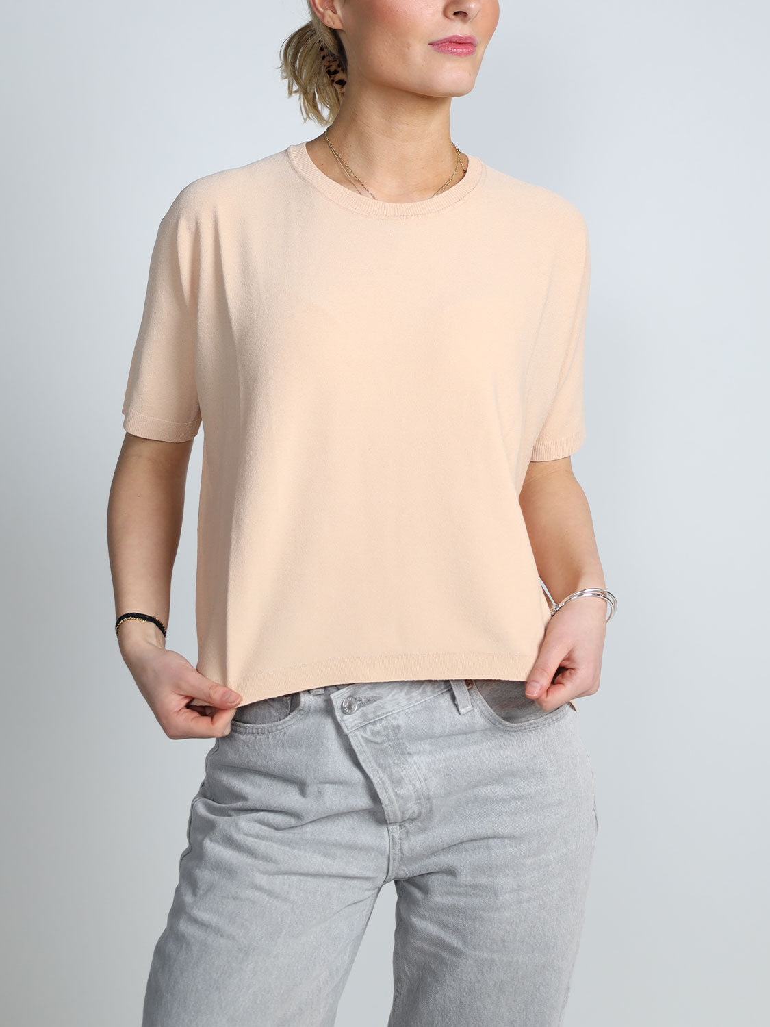 Girocollo Over – Pullover mit T-Shirt Ärmeln