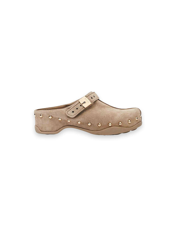 Phoebe Clogs – Suede with studs