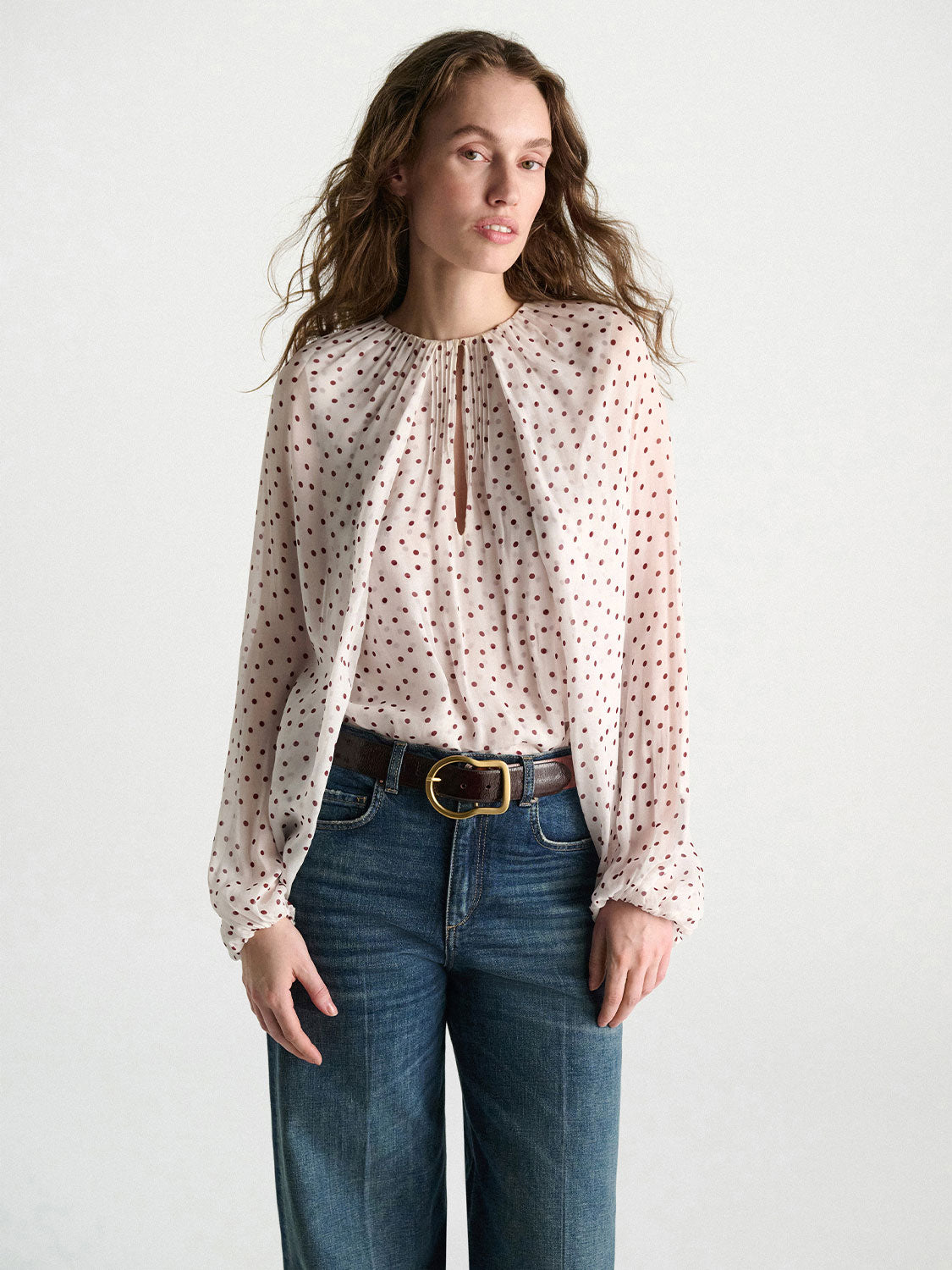 Dancing - Bluse mit Polka Dots