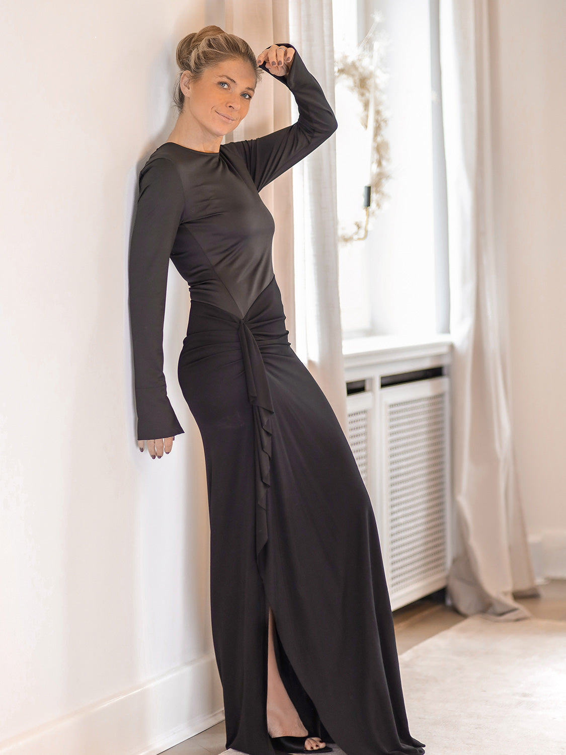 Long sleeve Maxikleid