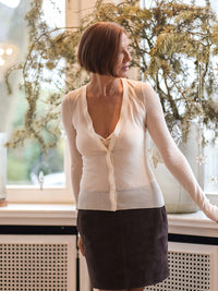 Victoria Beckham Semitransparente Strickjacke