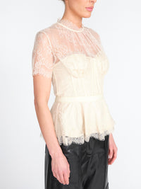 Kehlani – Stretchiges Bustier-Top mit Details aus Spitze