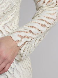 Charis Minikleid mit Ajourstrick-Muster