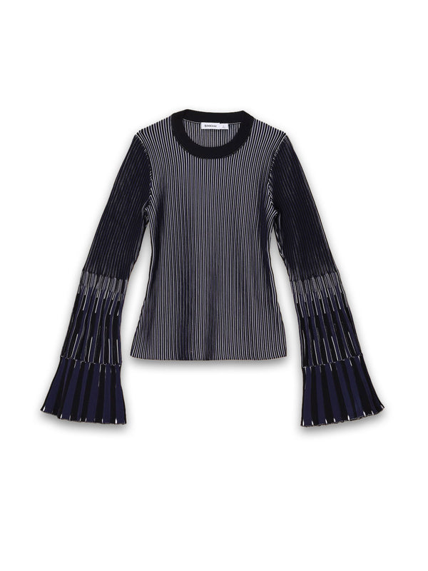 Aris – Mehrfarbig geripptes Shirt