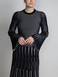 Aris – Mehrfarbig geripptes Shirt