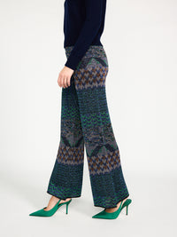 Pailletten Straight Leg Hose