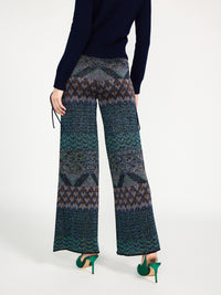 Pailletten Straight Leg Hose