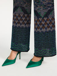 Pailletten Straight Leg Hose