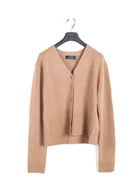 Kaschmir-Lurex-Cardigan mit V-Ausschnitt