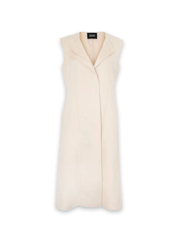 Doubleface Weste aus Schafswolle