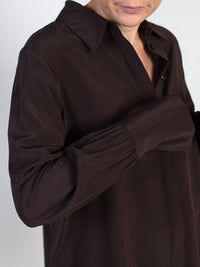 Klassische Hemdbluse aus Crêpe de Chine