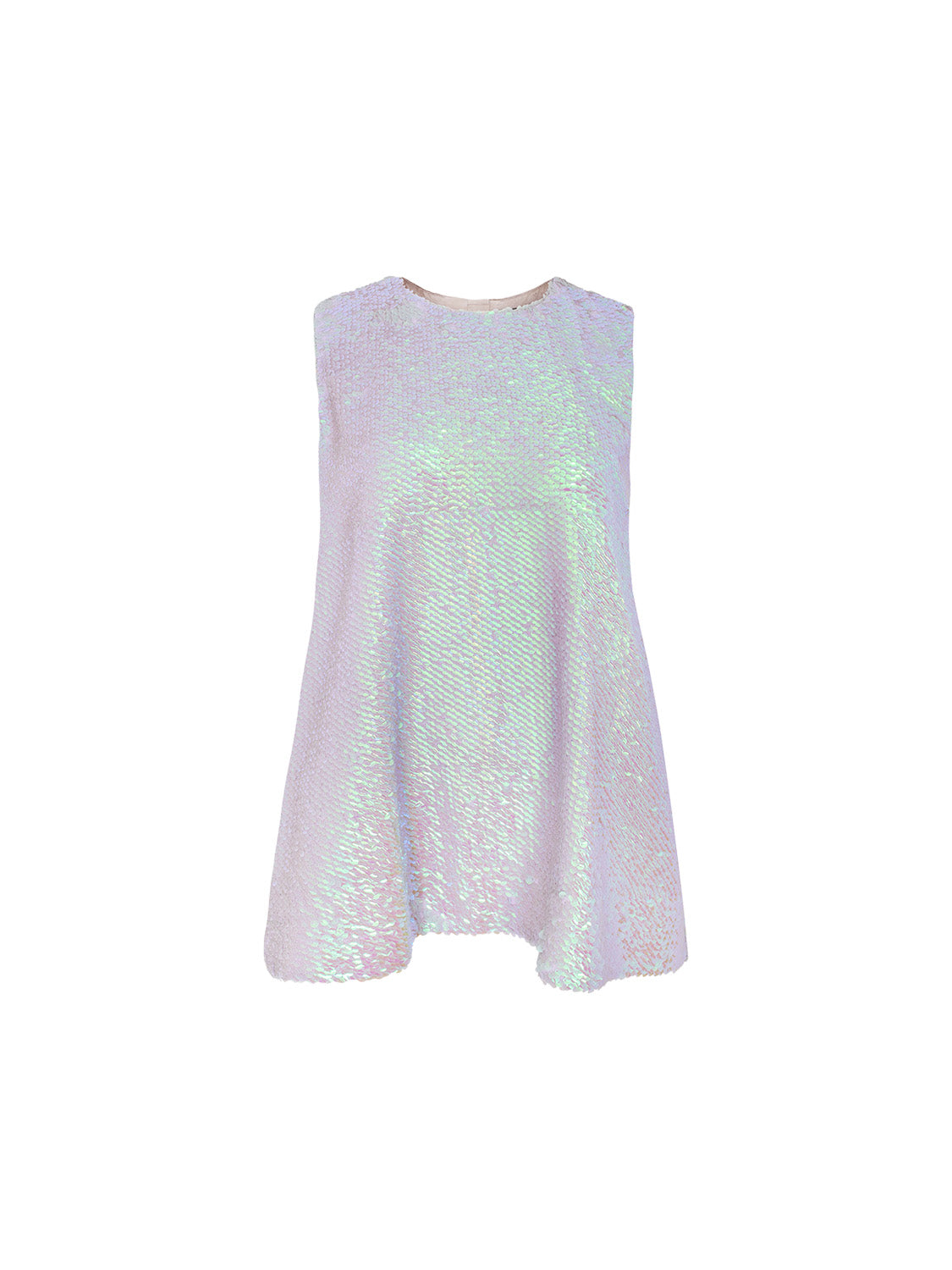 Ärmelloses Pailletten Top