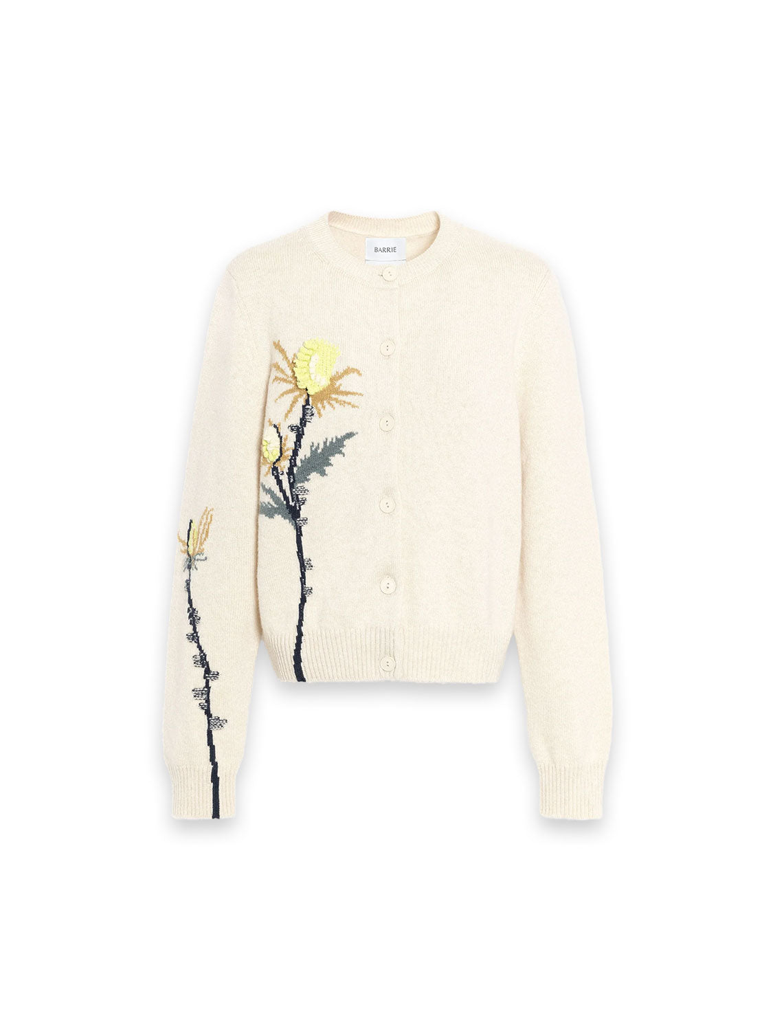 Cardigan mit Blumenbesatz