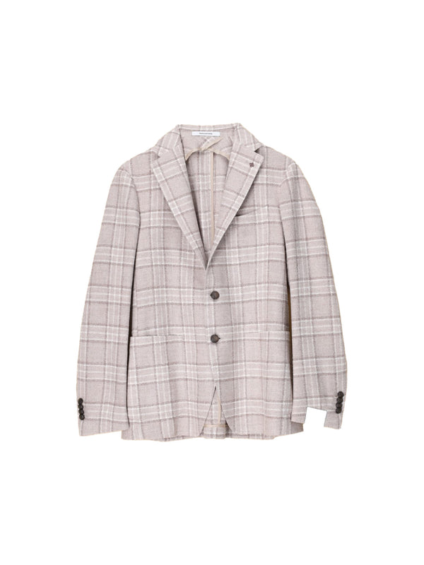 Gestricktes Sakko mit Karomuster