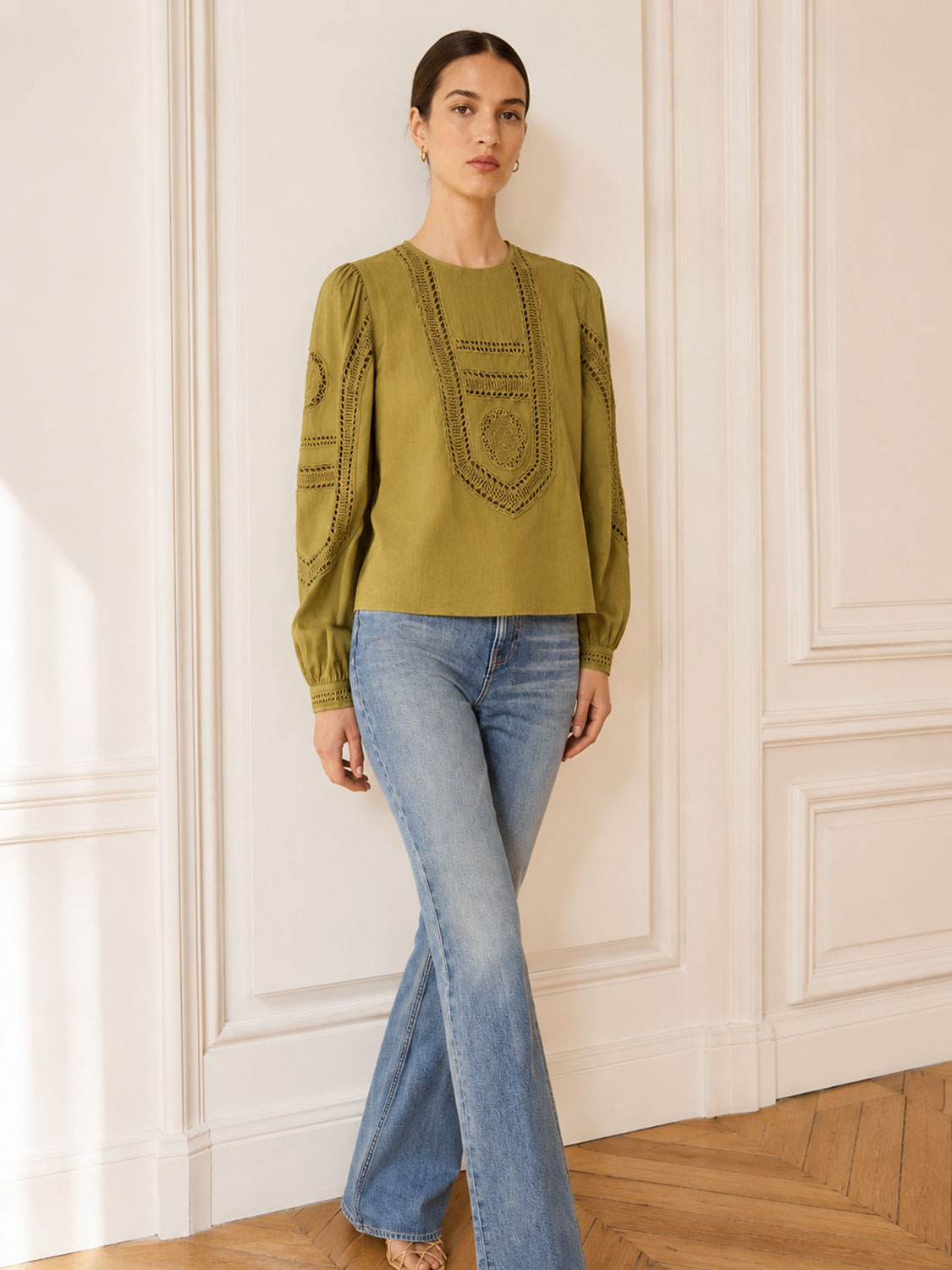 Marlowe – Boho-Bluse mit Häkelspitze
