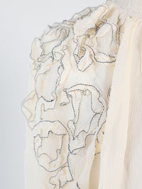 Magdalena – Langärmelige Bluse aus Seide