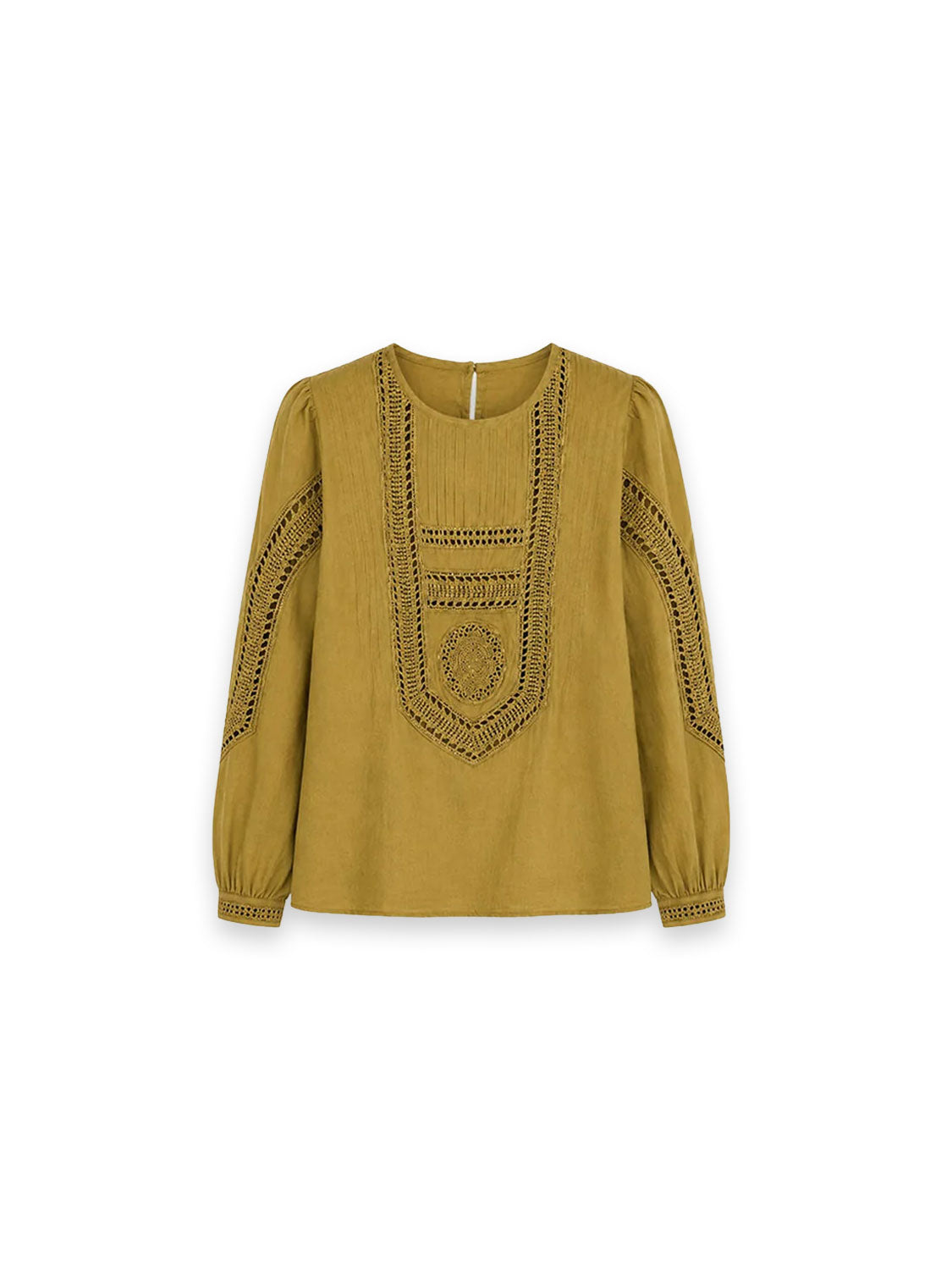 Marlowe – Boho blouse with crochet lace