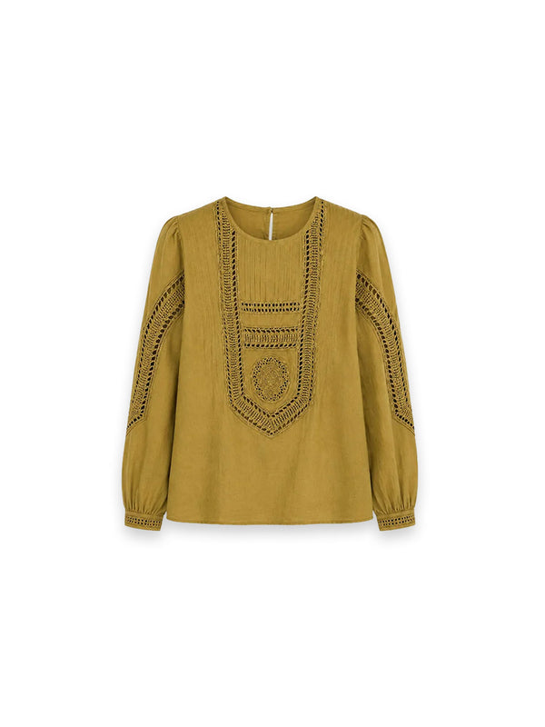 Marlowe – Boho-Bluse mit Häkelspitze
