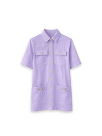 Hemdblusenkleid mit dekorativen Taschen