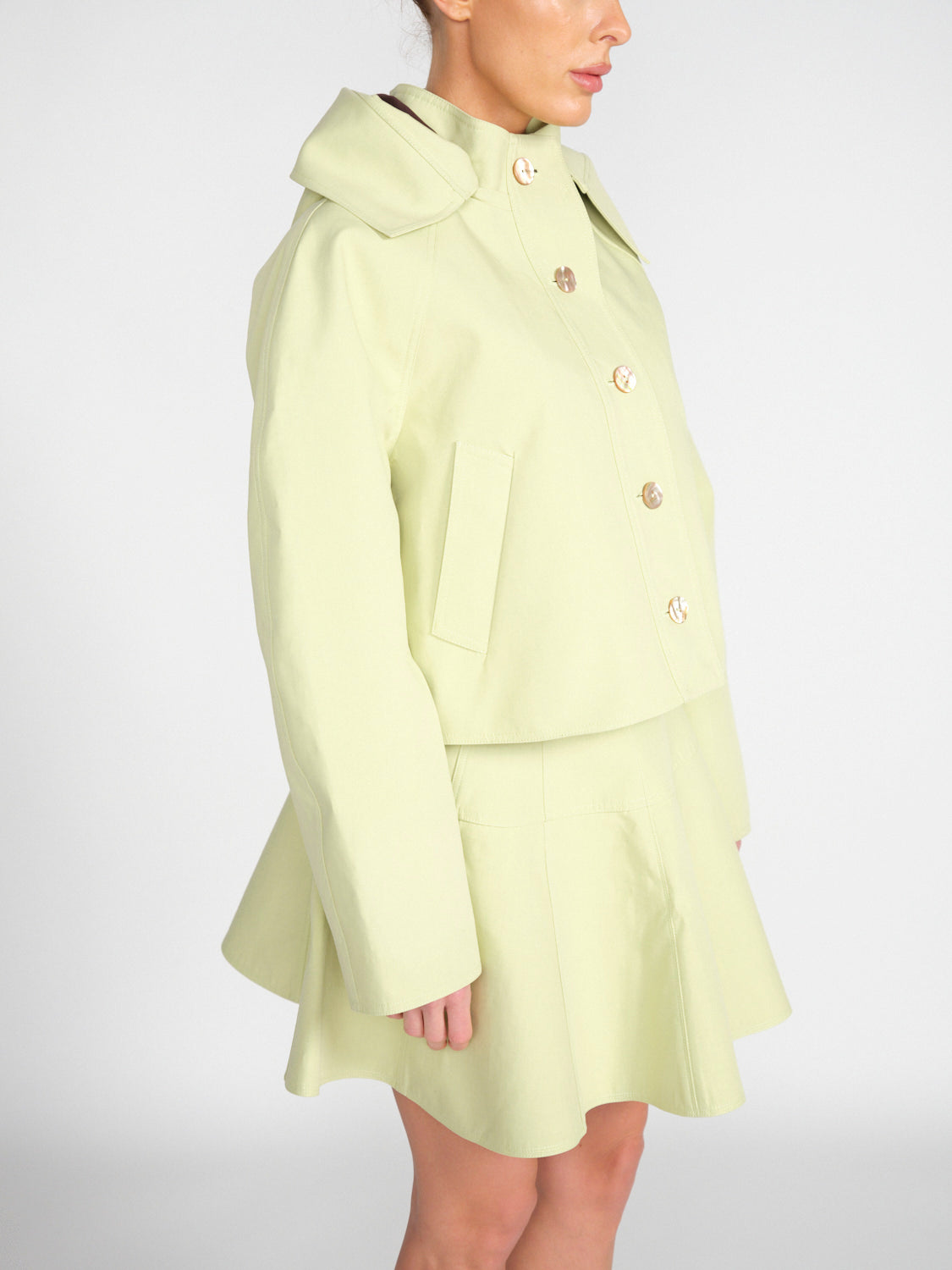 Yves Jacket – Cropped Jacke im Anorak-Stil aus Baumwoll-Mix