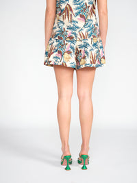 Elsie – Baumwoll-Popeline-Shorts mit floralem Print