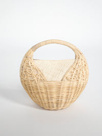 Sea Shell – Handgeflochtene Korbtasche aus Rattan