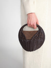 Sea Shell – Handgeflochtene Korbtasche aus Rattan