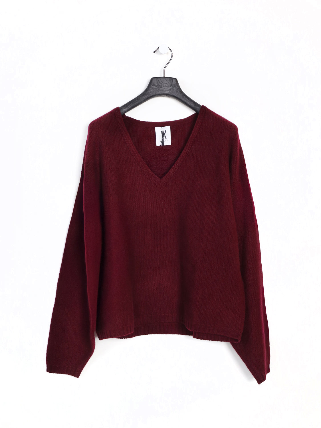 Cashmere-Pullover mit V-Ausschnitt