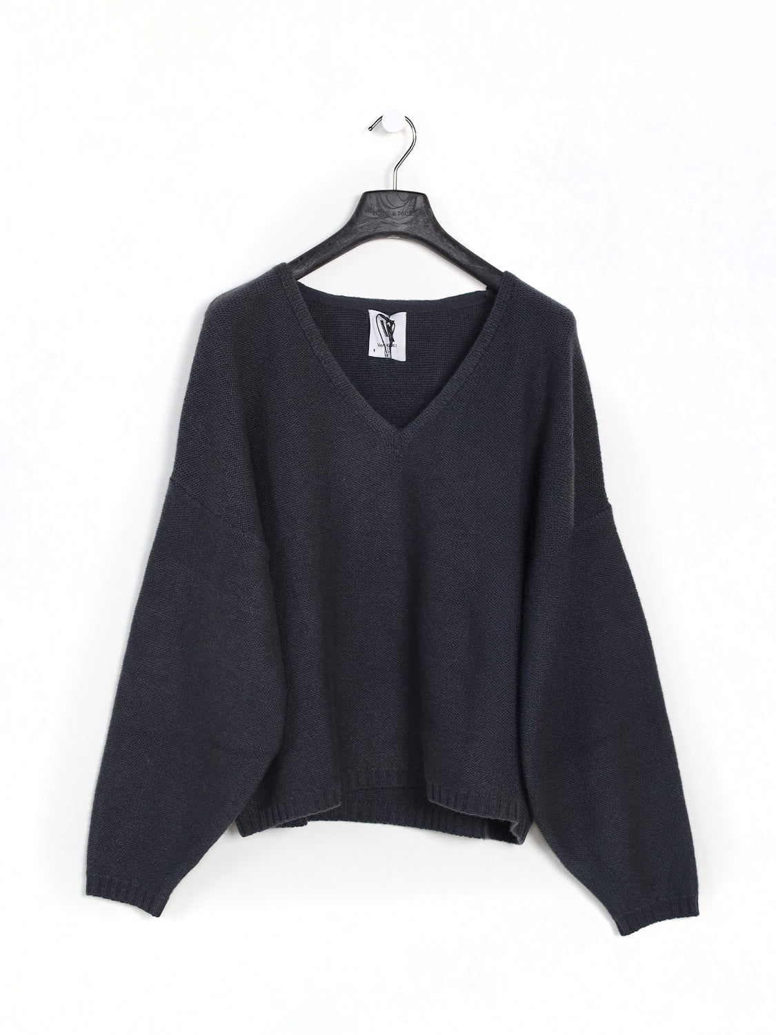 Cashmere-Pullover mit V-Ausschnitt