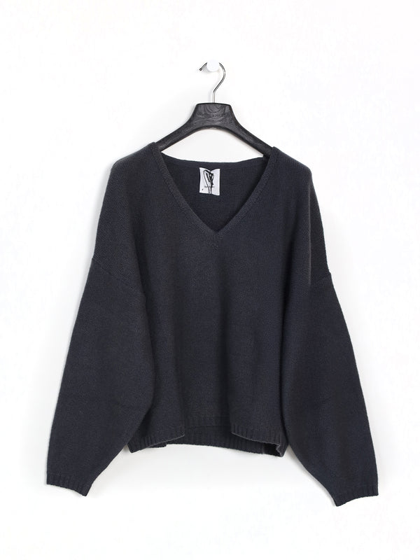 Cashmere-Pullover mit V-Ausschnitt