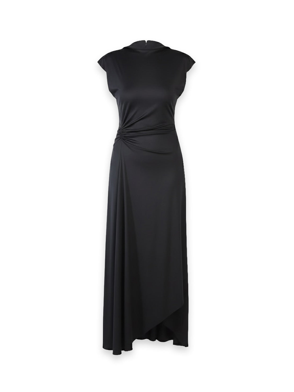 Drape Sleeve Midi Dress – Kleid mit raffiniertem Faltenwurf
