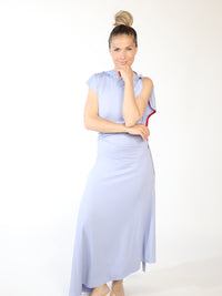 Drape Sleeve Midi Dress – Midikleid mit raffiniertem Faltenwurf