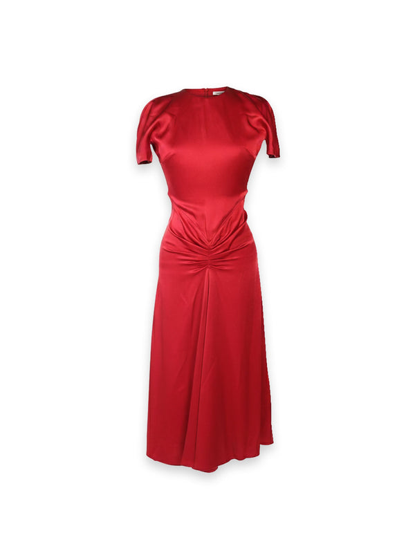 Gathered Detail – Maxikleid mit dekorativer Raffung