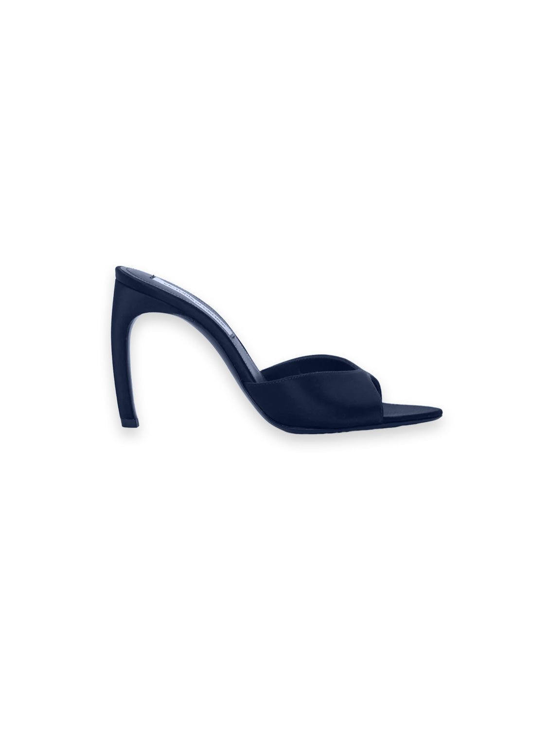 Harlow Mules – Spitzer Stiletto aus Satin