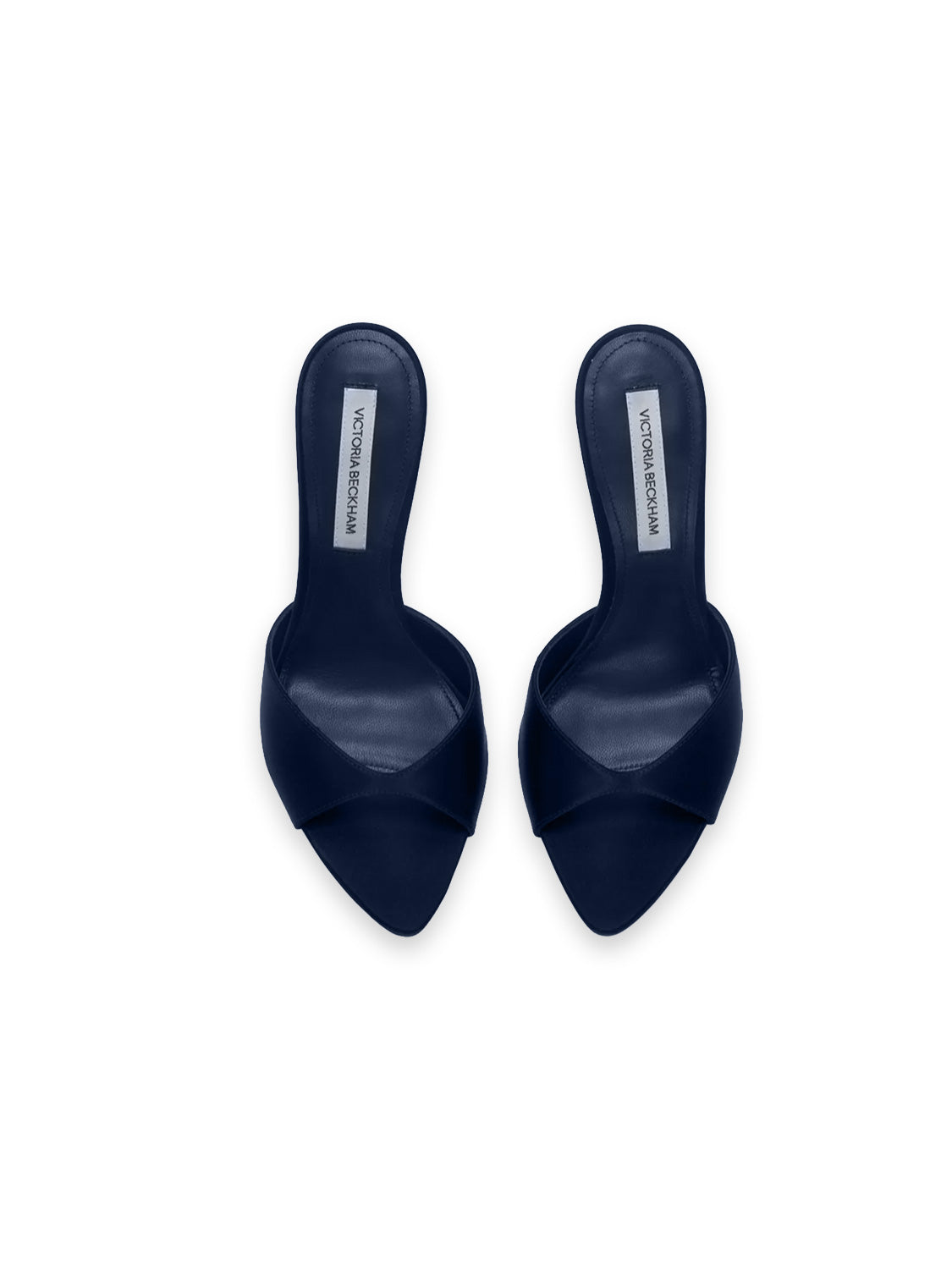 Harlow Mules – Spitzer Stiletto aus Satin