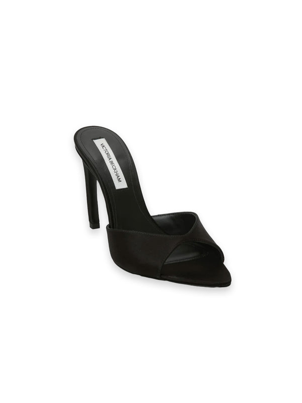 Harlow Mules – Spitzer Stiletto aus Satin