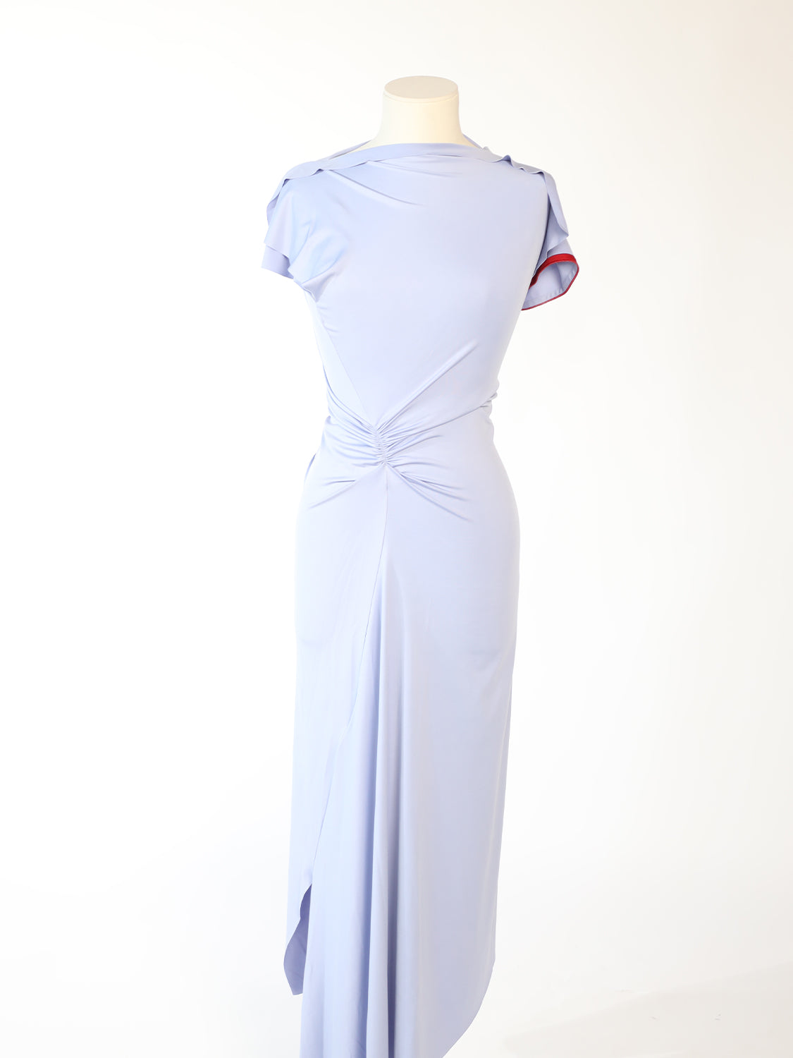 Drape Sleeve Midi Dress – Midikleid mit raffiniertem Faltenwurf